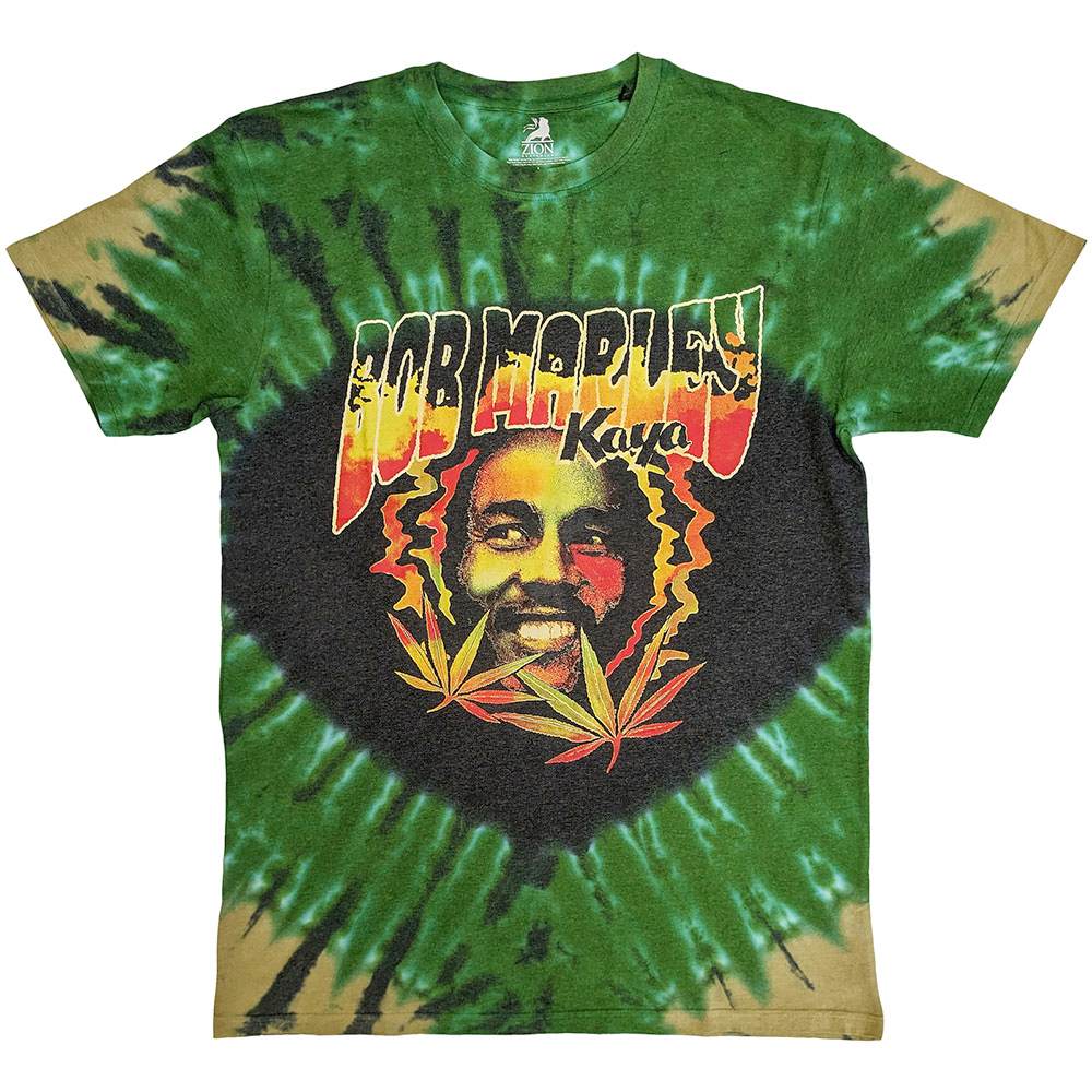 Bob Marley - Kaya Smoke Heren T-shirt - Groen